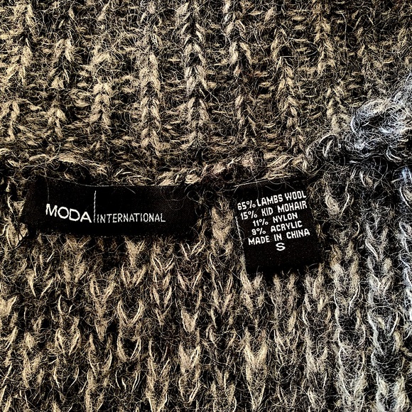 Wool Blend Long Duster Cardigan Coatigan - Picture 6 of 6